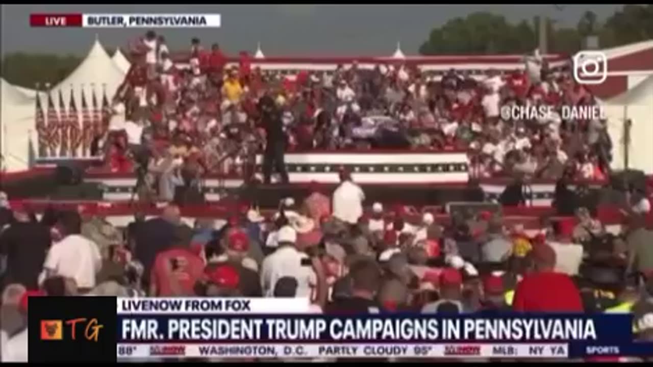 🚨PRESIDENT TRUMP SHOT 🚨 Trump survives assassination attempt at rally!