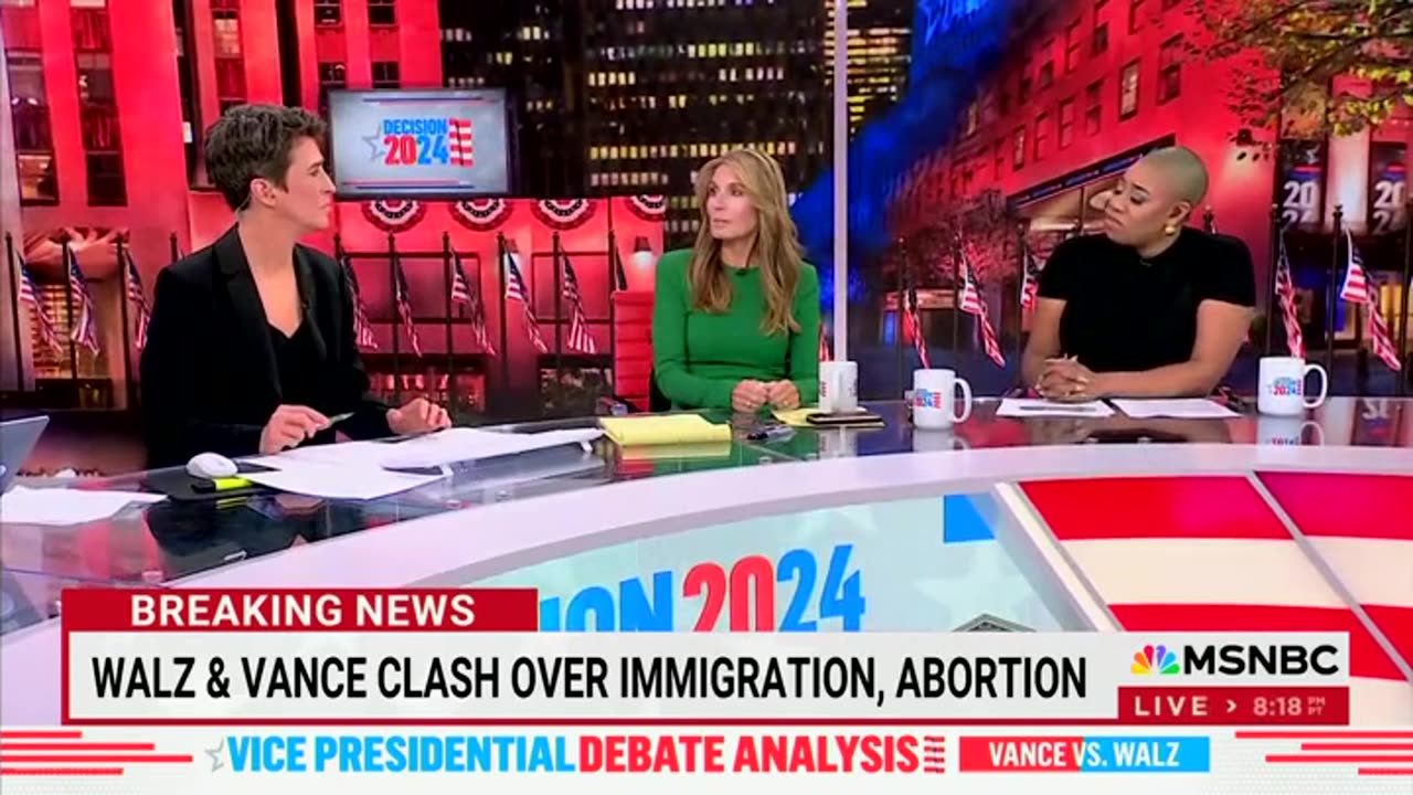 MSNBC"s Nicole Wallace Outraged At Vance's Answer On Abortion During Debate