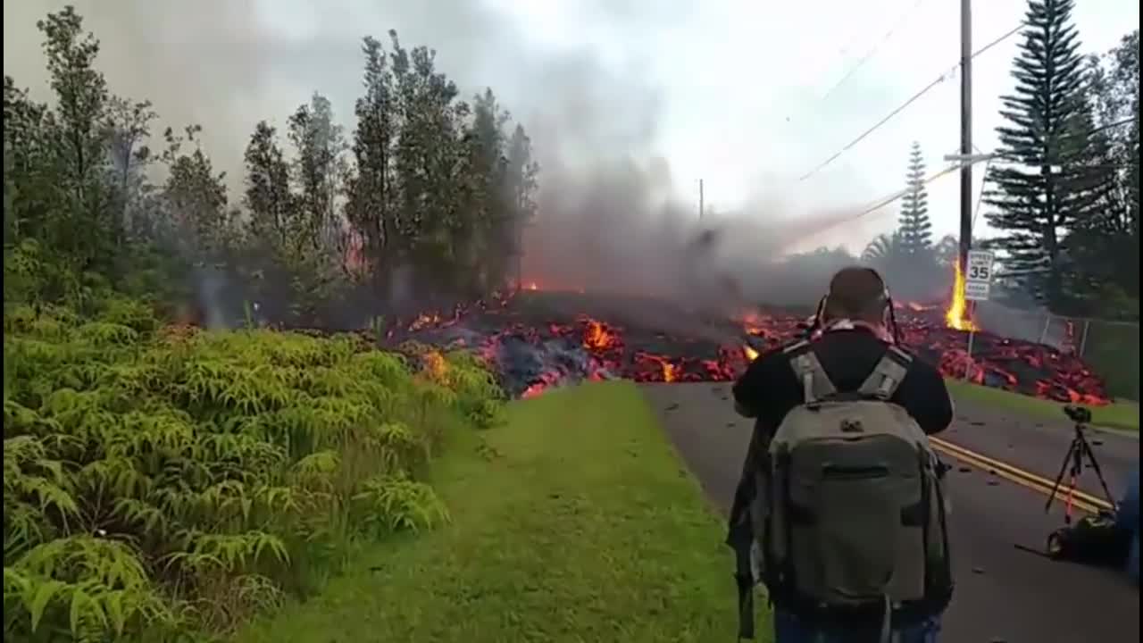 Kilauea Volcano Lava River