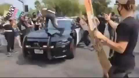 Protestor Taken For A Ride