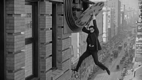 Harold Lloyd - making of - clock scene