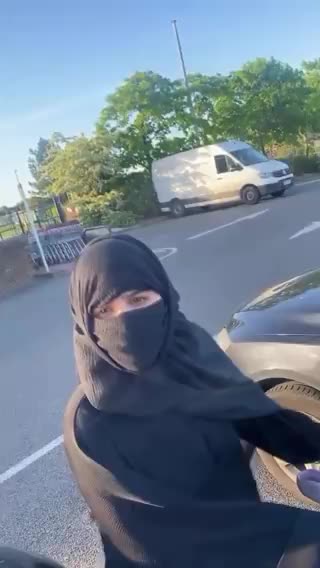 ENTITLED MUSLIN Woman Takes Up 2 Parking Spaces, then calls Man RACIST for questioning her