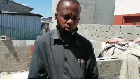 Ps Dumsani Qwebe CPF Member, explaining how Nomphike Jali's living condition