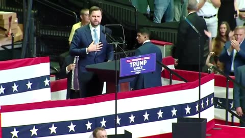 JD Vance Speaks At Rally In Grand Rapids