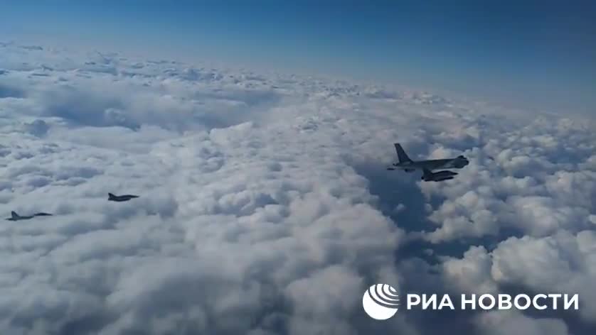 Two Russian Su-27 fighters intercepted a group of French military aircraft