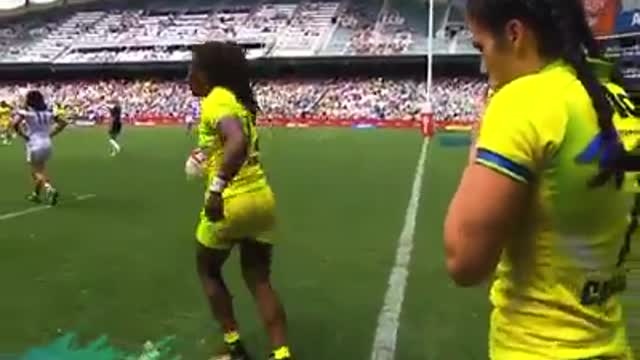 Australian Girl Rugby Football 🏈