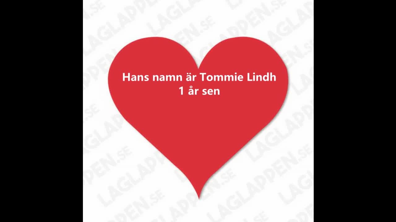 Hans namn är Tommie Lindh