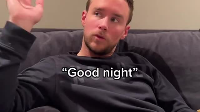 When your wife goes to bed before vou