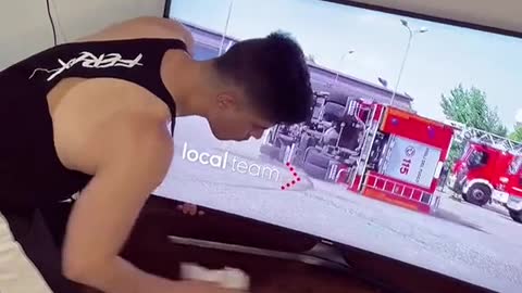 Told you to be careful when cleaning the TV