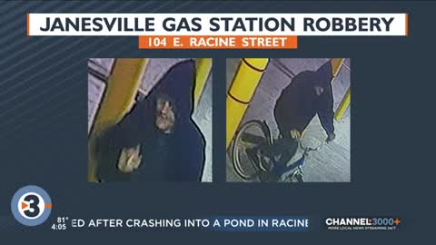 Janesville police searching for man who allegedly robbed gas station