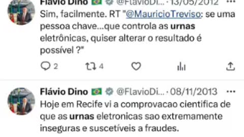 Então quer dizer que o @FlavioDino Ministro da Justiça do Lula não somente questionou ?