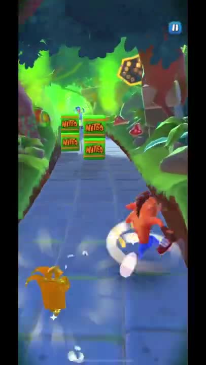 Frosty Lab Assistant Battle Run Gameplay On Turtle Woods - Crash Bandicoot: On The Run! (S4 Boss)