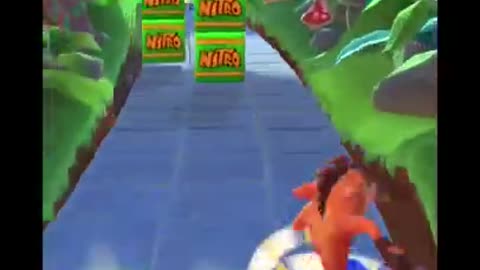Frosty Lab Assistant Battle Run Gameplay On Turtle Woods - Crash Bandicoot: On The Run! (S4 Boss)