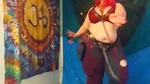 BBW hoy sexy belly dance soslo dance