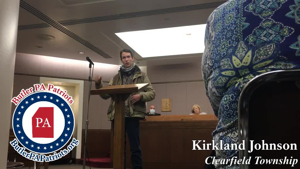 Butler County Commissioners Meeting - Public Comments Kirkland Johnson 102721