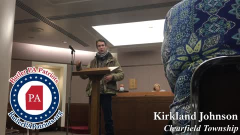 Butler County Commissioners Meeting - Public Comments Kirkland Johnson 102721