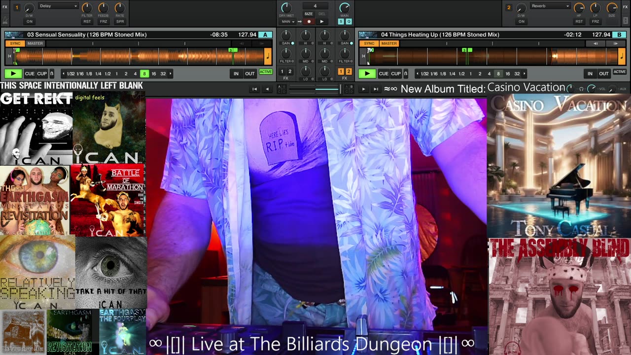 iCAN DDJ Live at The Billiards Dungeon on Halloween Thursday 2024 while playing 9-Ball Array