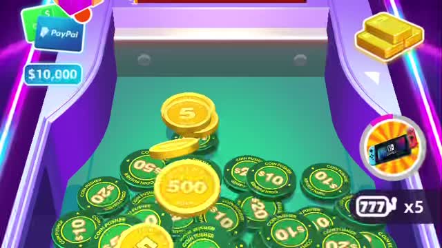 Jackpot on coin pusher app
