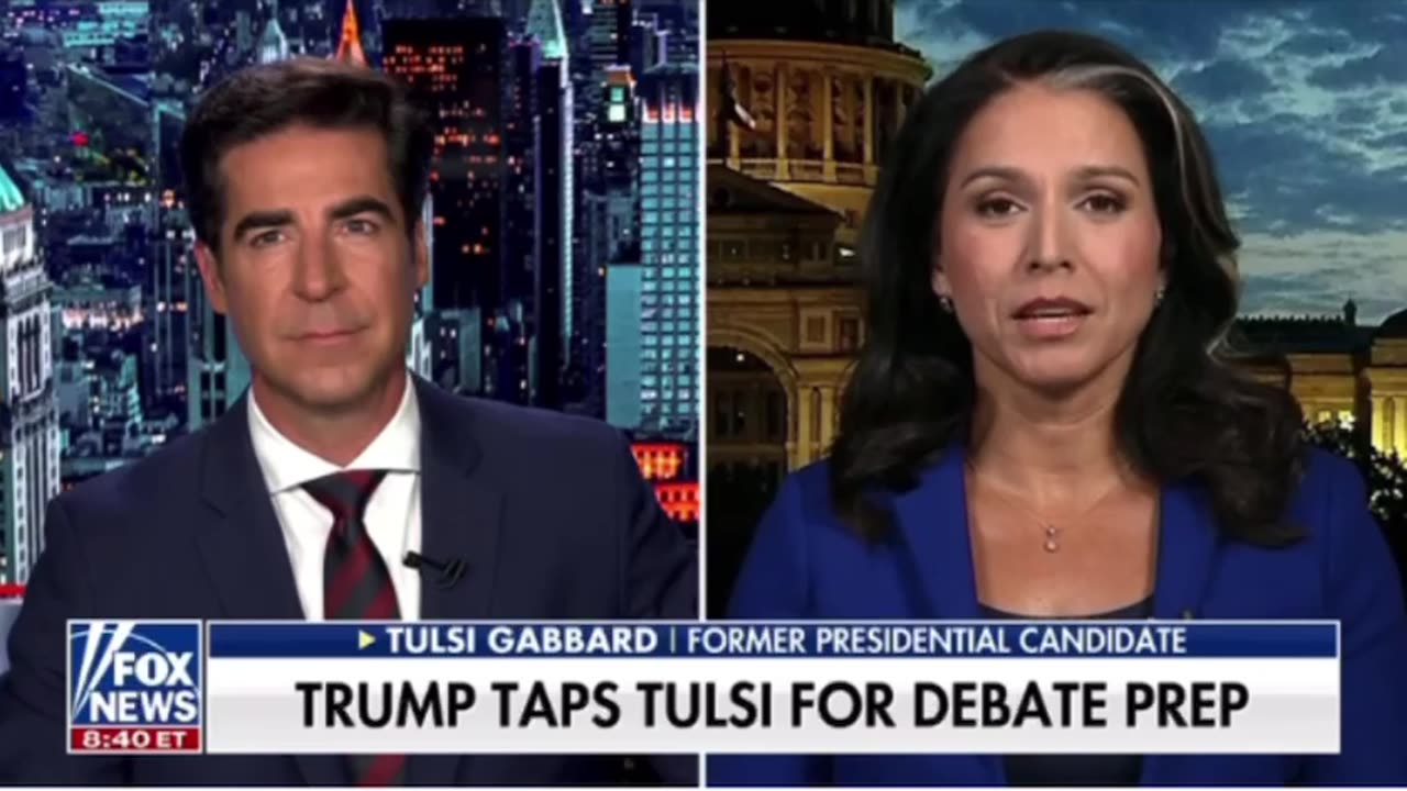 Tulsi helps Trump with debate prep