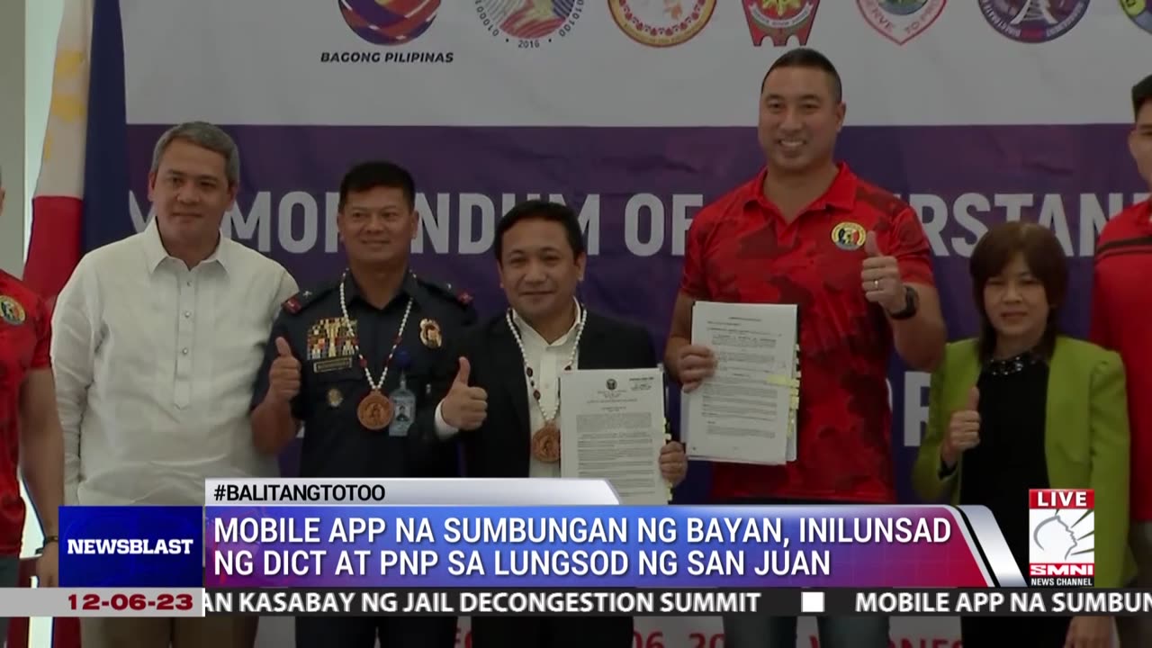 Mobile app na sumbungan ng bayan, inilunsad ng DICT at PNP sa Lungsod ng San Juan