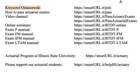 Exam LTAM exercise for October 15, 2021