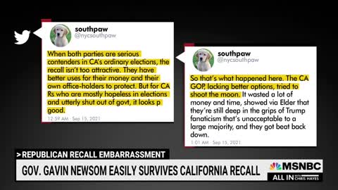 Gov. Newsom wins Californian Recall !!!