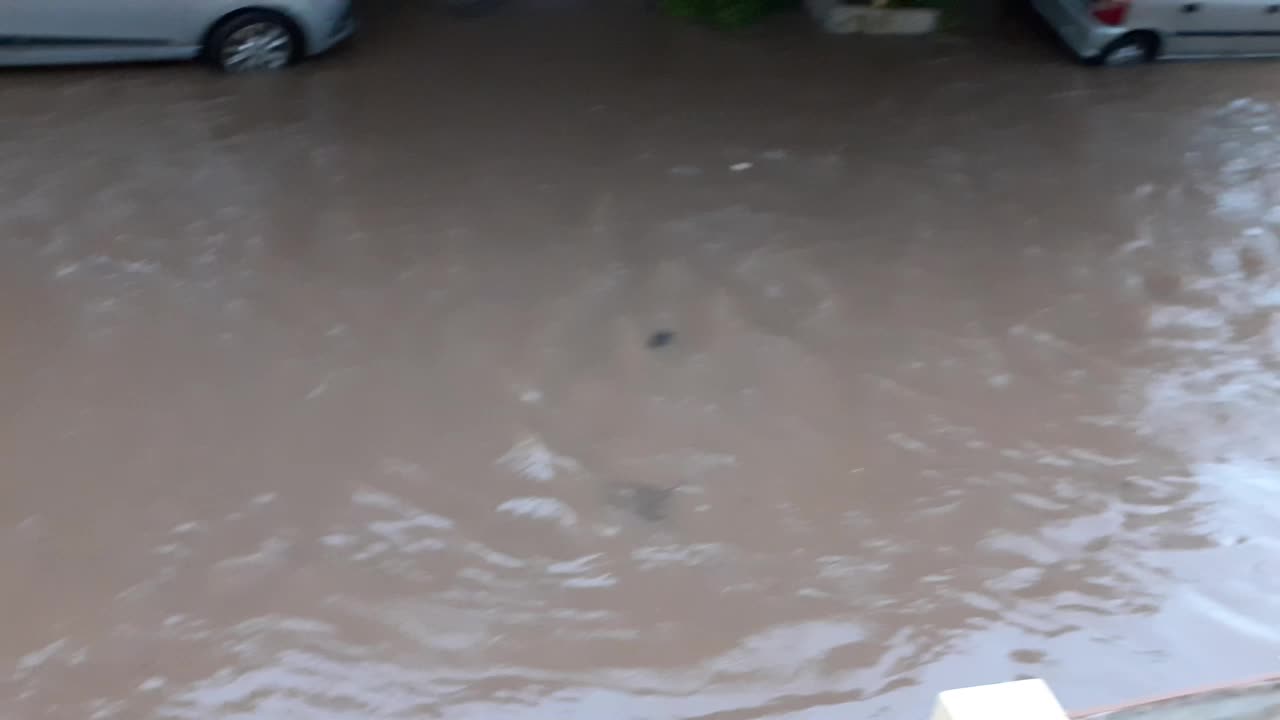 Flood caused due to excessive rain