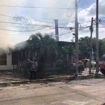 Incendio en un restaurante de Crespo