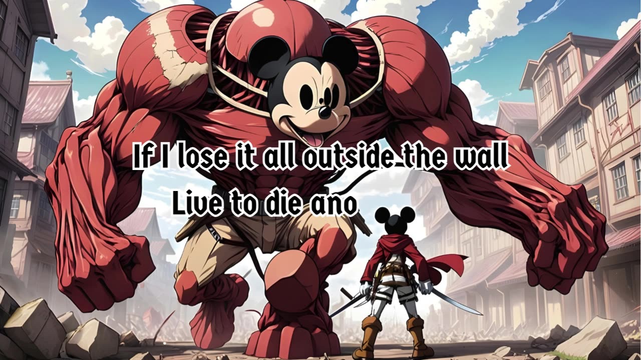 [Mickey Mouse sings/AI Cover] Attack on Titan/Shingeki no Kyojin Final Season OP Sim -The Rumbling