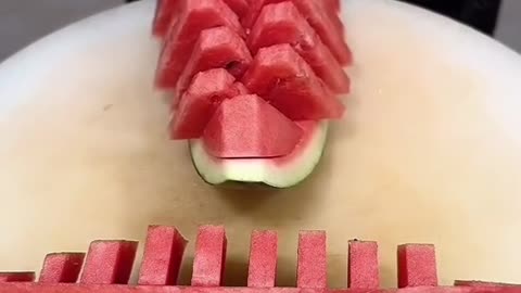 Праздничная нарезка арбуза 🍉🍉