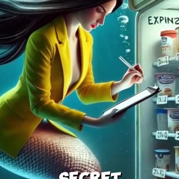 The Secret Life of the Office Fridge #rachael #mermaid