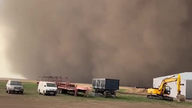 Sandstorm in Kazakhstan