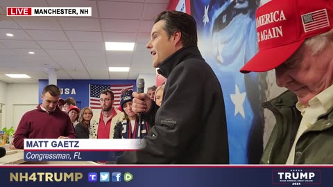 NH4TRUMP - CONGRESSMAN MATT GAETZ VISITS NH TRUMP TEAM HQ
