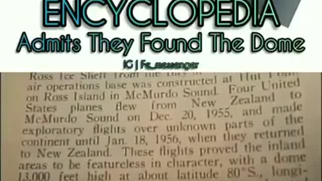 1958 Encyclopedia Admits They Found The Dome