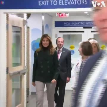 Melania Trump receives warm welcome at Boston Medical Center