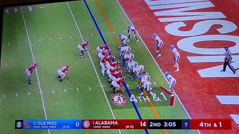 4th & 1 td bama