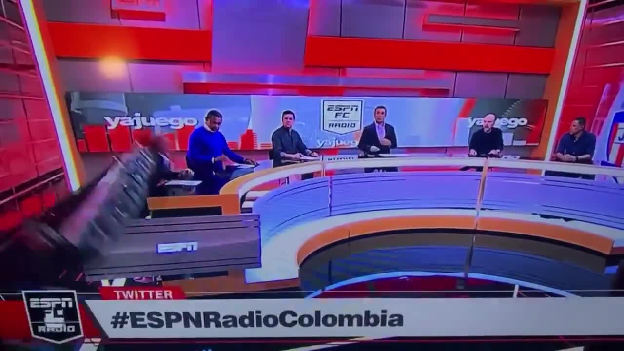 Periodista de Espn sufrió accidente al aire