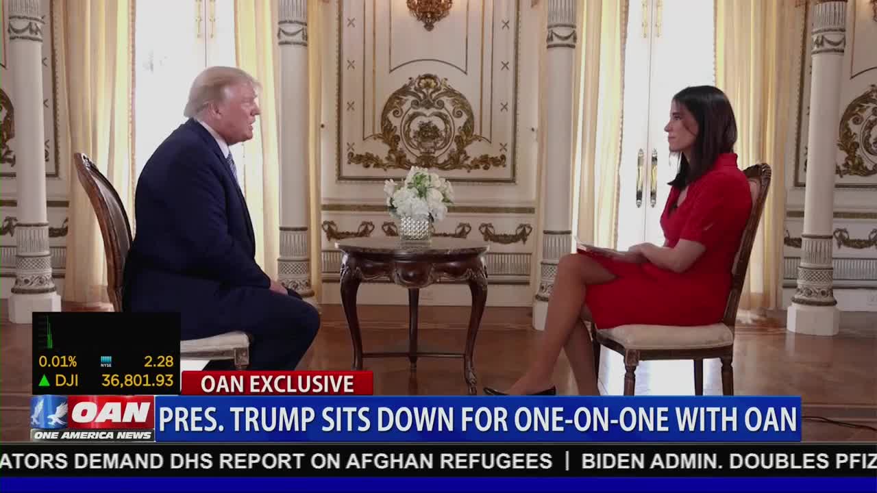 Christina Bomb of OANN Asks President Trump About T-Mobile Erasing Gateway Pundit Text Messages