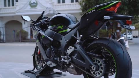 Detail display of the NinJia ZX-10R in Kawasaki