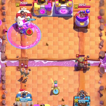 Clash Royale: 2/9 gameplay (how to use rage!)