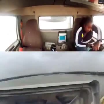 Her quick reaction saved her life 😳