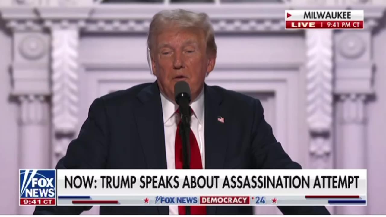 Trump speaks about assassination attempt