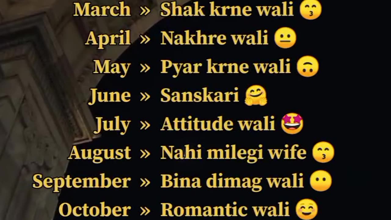 Aapko aapki wife kab milegi ?