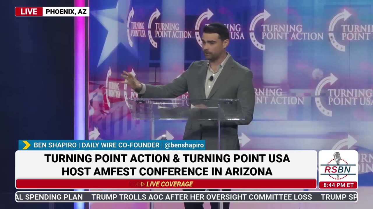 FULL SPEECH: Ben Shapiro Speaks at TPUSA's America Fest Conference: Day One - 12/19/24