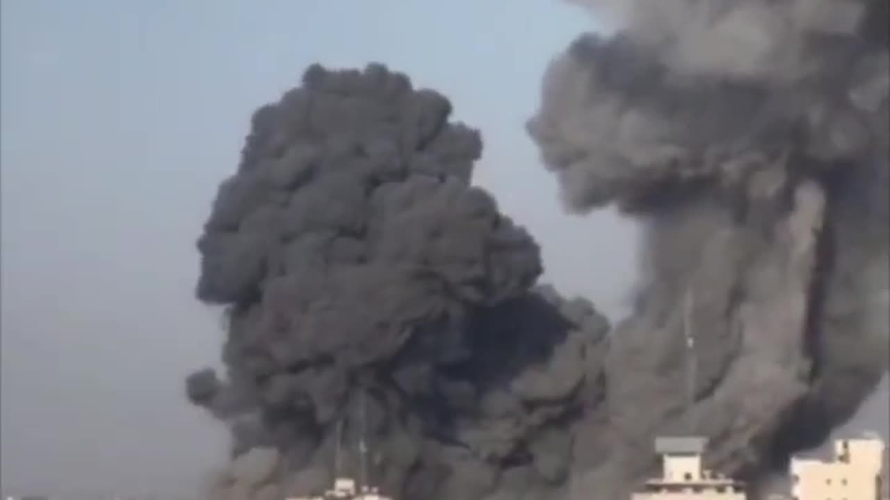 Israeli Air Force strikes underground Hamas terror tunnels in Gaza.