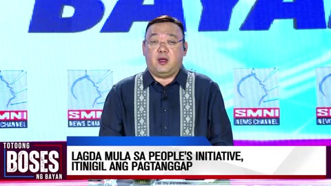 Lagda mula sa People's Initiative, itinigil ang pagtanggap