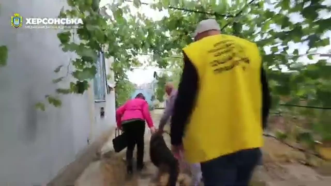 How was the evacuation of a resident of Priozerny with a sheepdog