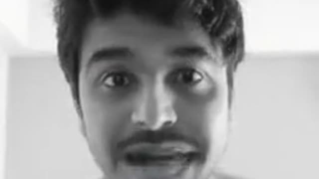 Funny cute video of a man singing