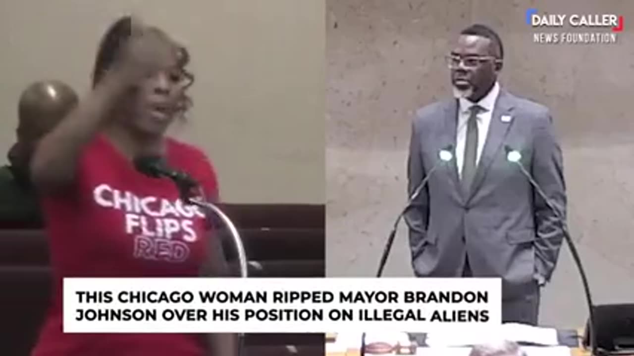 WOMAN CALLS CHICAGO MAYOR A ℕΙ**Εℝ