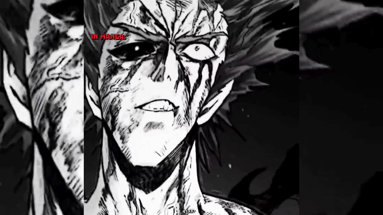 Garou In The Webcomic vs Manga Edit #onepunchman #garou